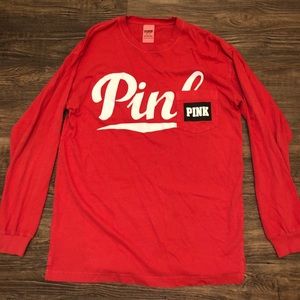 Coral/Pink-Red PINK VS Logo Shirt
